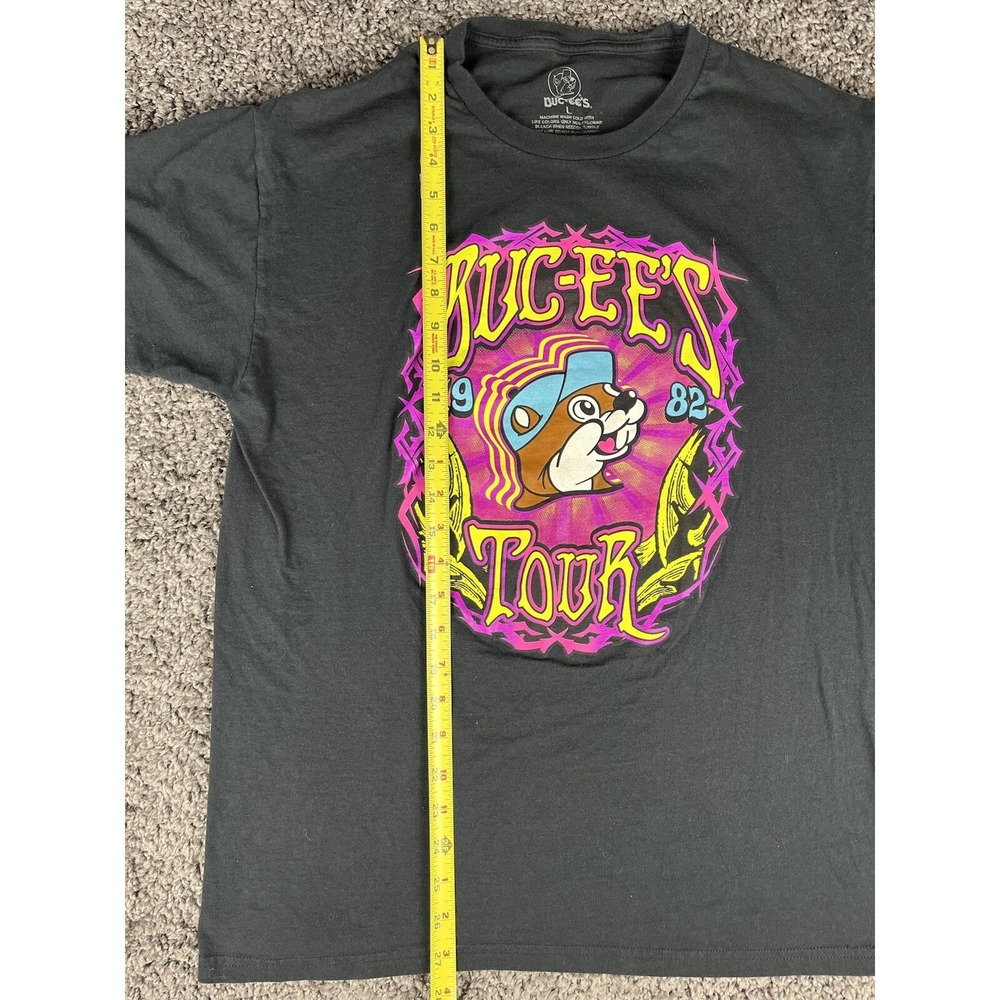 Buc-ees Shirt Mens Large 1982 2021 Tour Gas Station Colorful L Bucees - Picture 7 of 7
